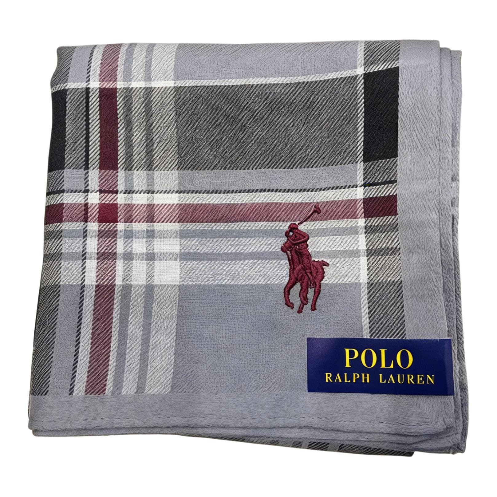 Платок Шарфы Polo Ralph Lauren унисекс серо-голубые - изображение 1