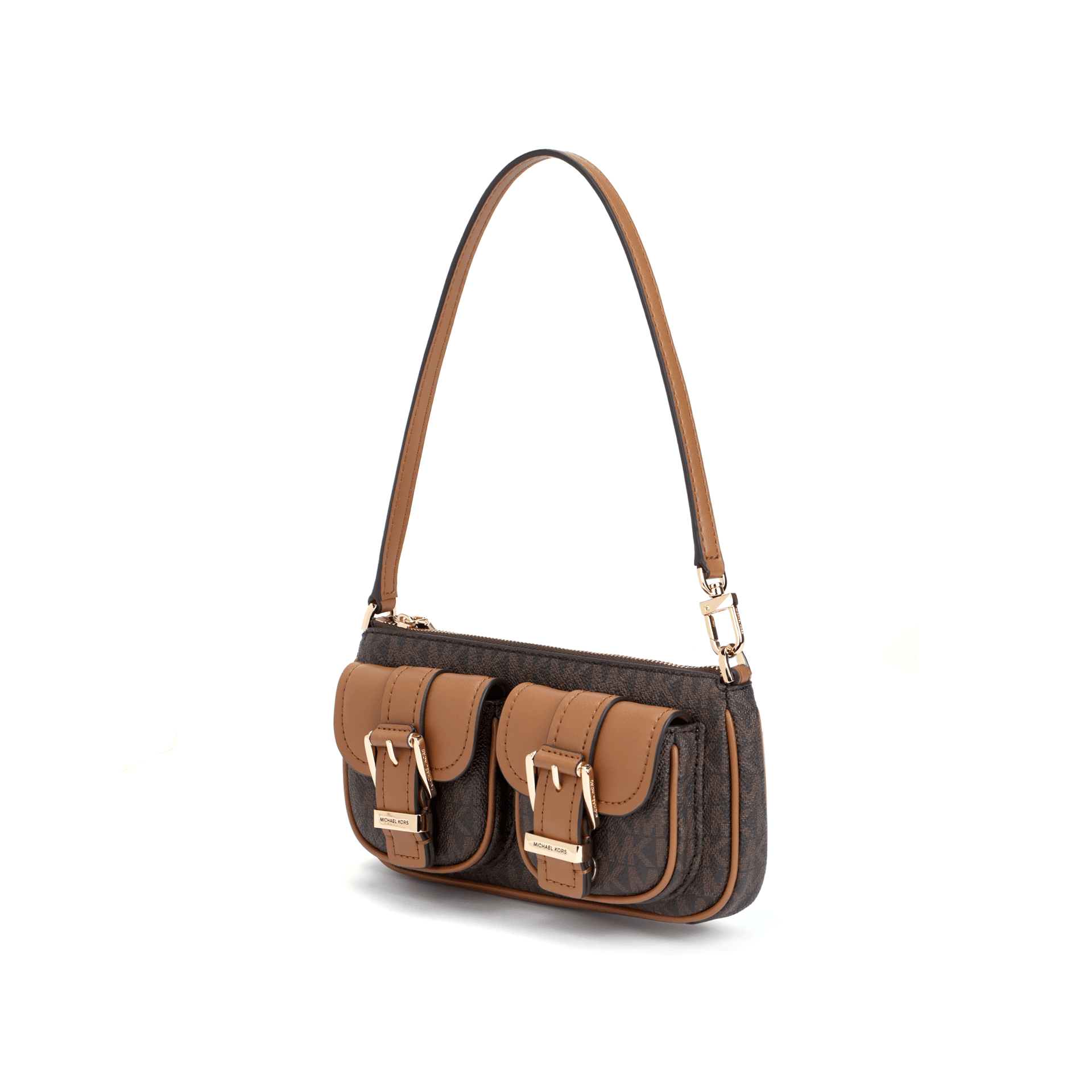 Мини-сумка MICHAEL KORS Zoe Покрытый холст Сумка на плечо Стандартная (стандартная) Женская Сумка-саквош - изображение 4