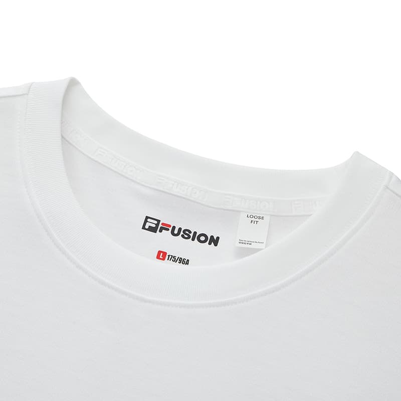 Футболка FILA FUSION FOB T Рубашка Унисекс Белая - изображение 3