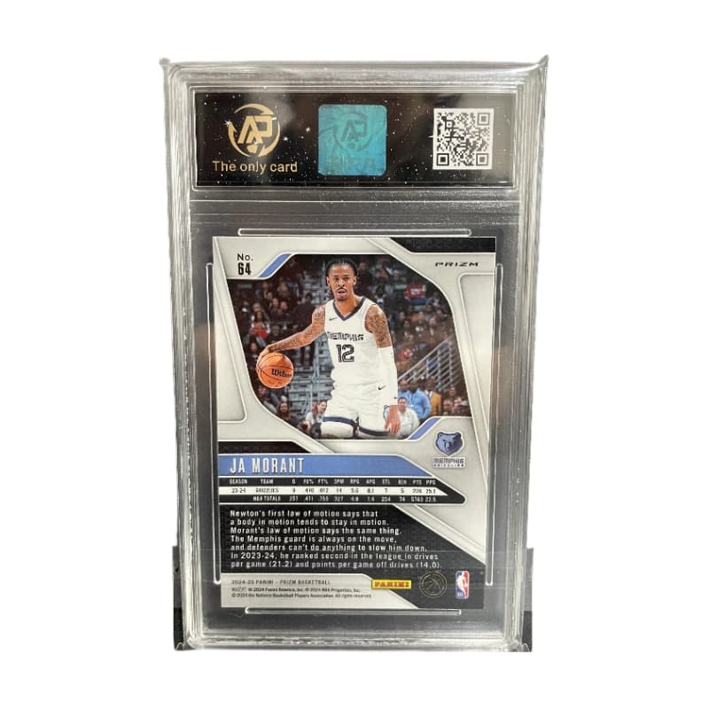 PANINI PRIZM Ja Морант Grizzlies BIG MAN PZ Серебряный Fold Сертифицированные карточки 1 шт - изображение 2