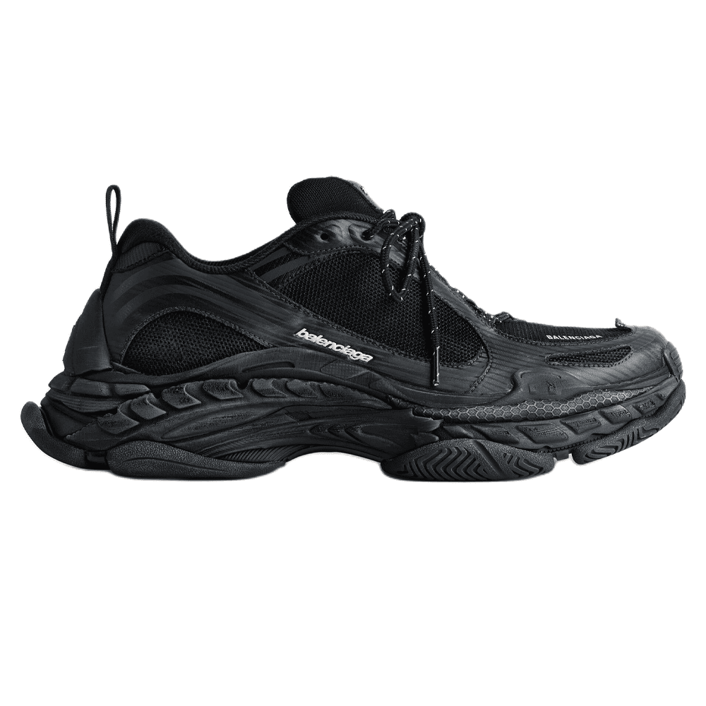 Кроссовки Balenciaga Triple S.2 .2 Low Топ Массивные кроссовки Женские Черный и Темно-Серый - изображение 2