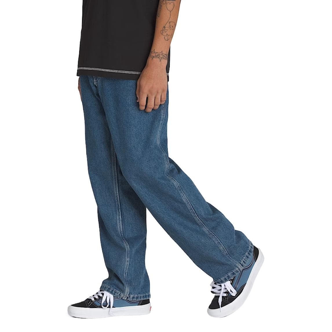 Штаны Vans Skate Check 5 Loose Denim Jeans Мужские Винтажные Индиго - изображение 3