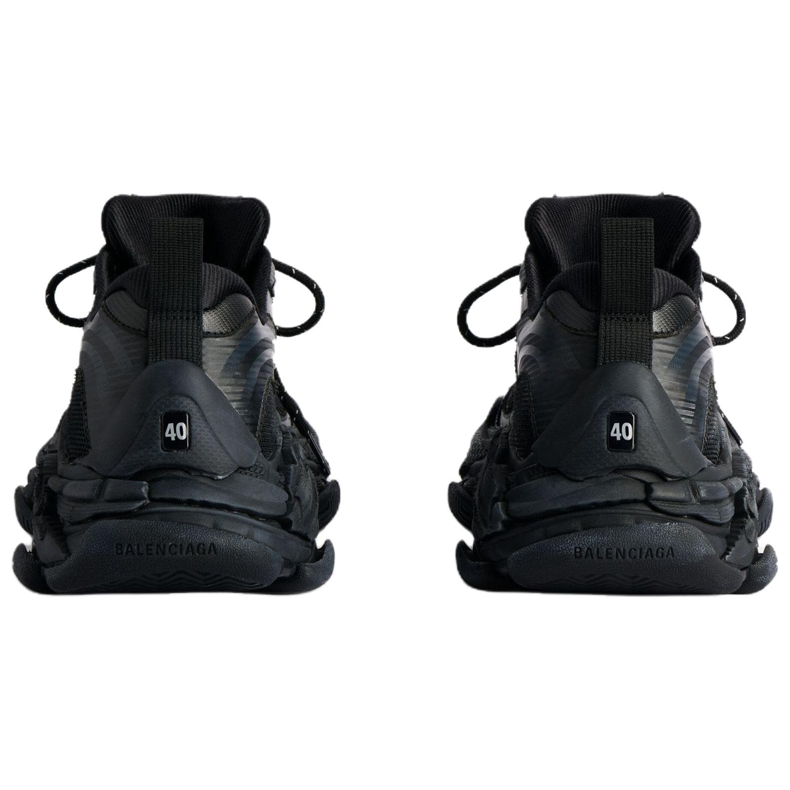 Кроссовки Balenciaga Triple S.2 .2 Low Топ Массивные кроссовки Женские Черный и Темно-Серый - изображение 5