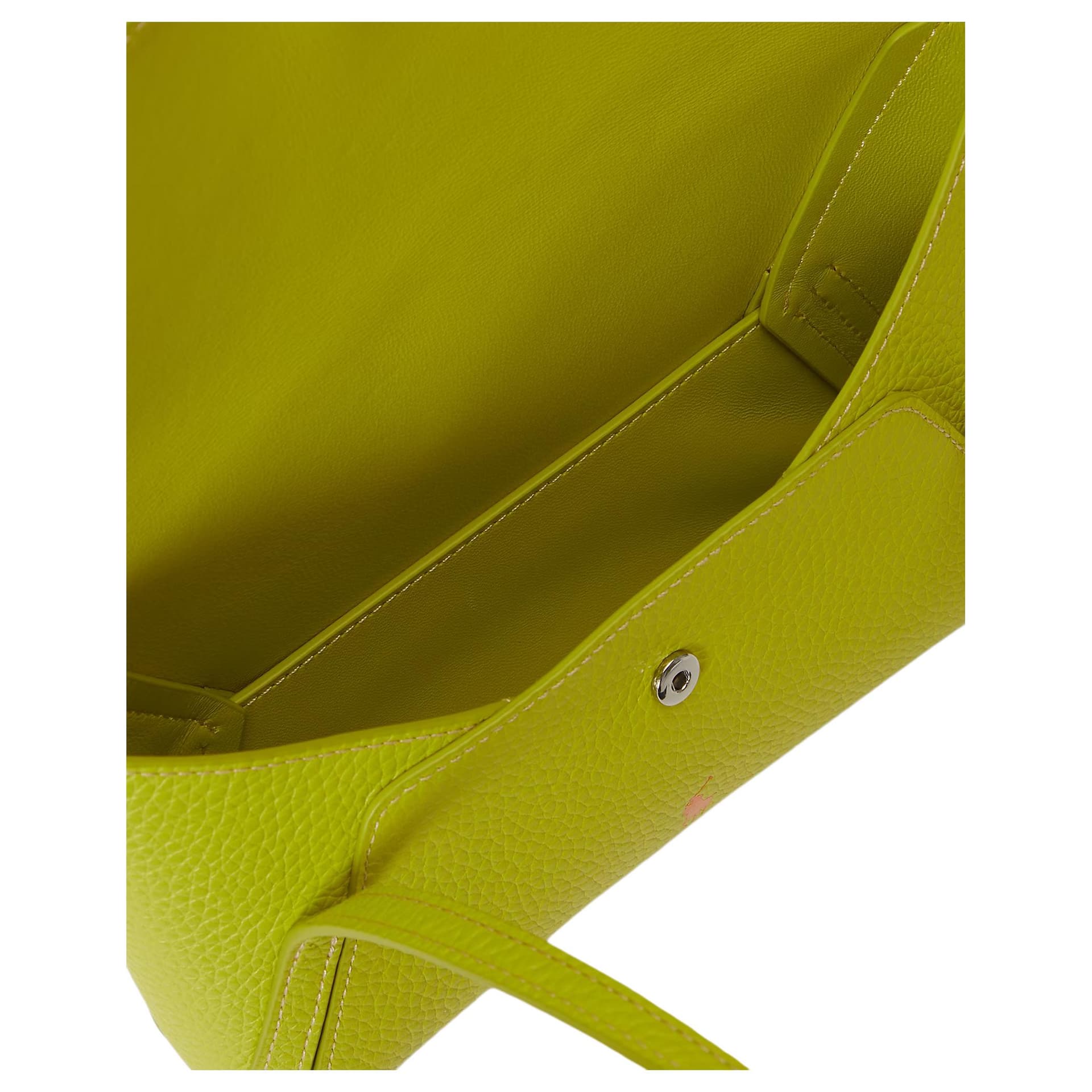 Сумка Polo Ralph Lauren Polo Play Кожа Конверт Сумка Мини-Версия Женская Зеленая - изображение 4