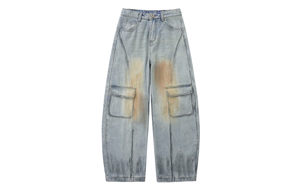 Штаны LAMLICKA Blue Unisex Jeans LAMLICKA Синий Унисекс Джинсы - изображение 1