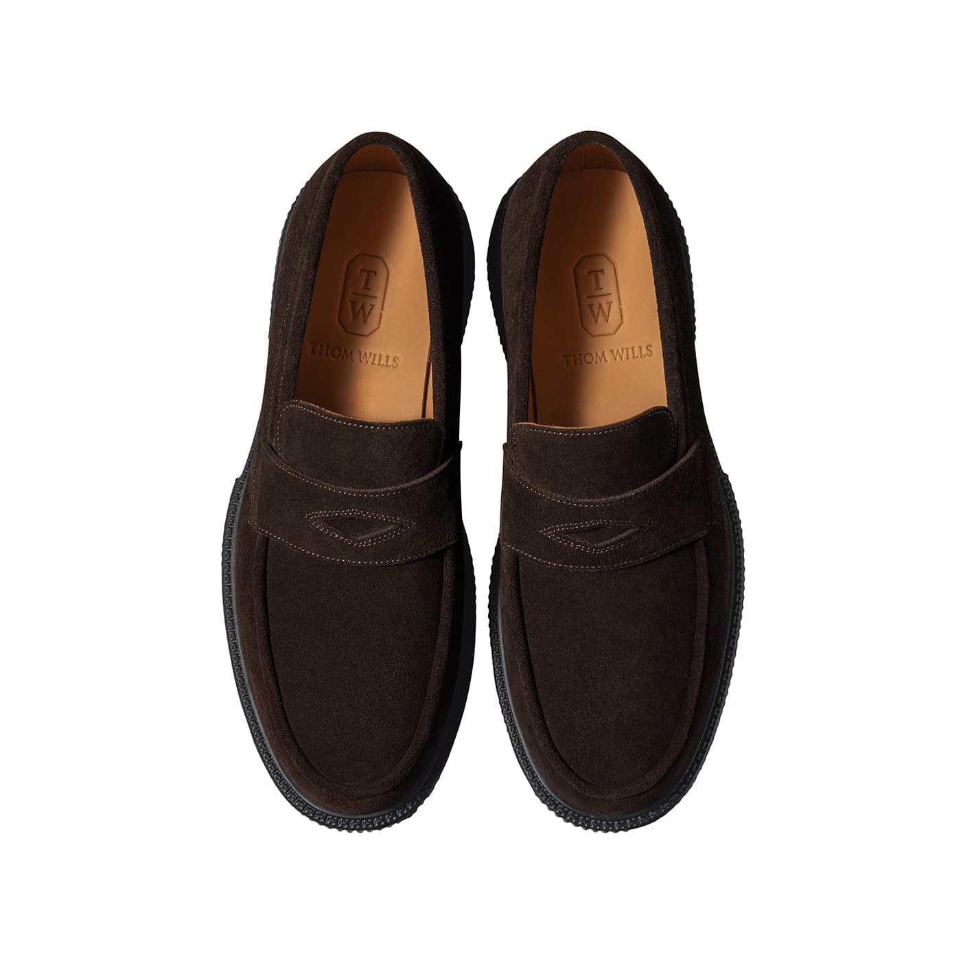 Лоферы THOM WILLS Суэдовый Винтаж Повседневный Универсальный Lazy Slip on Стиль "Старые деньги" Лоферы Мужские - изображение 3