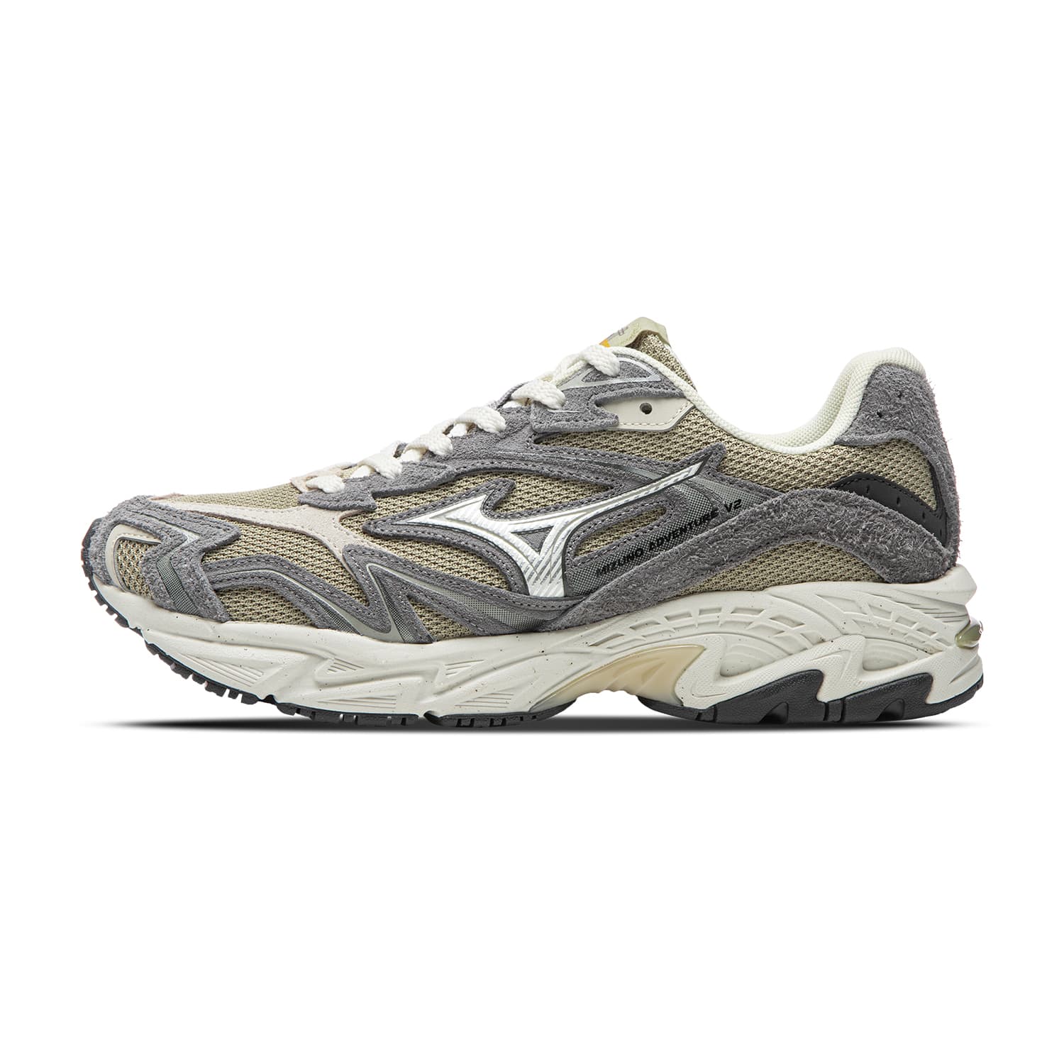 Кроссовки Mizuno Adventure Низкие кроссовки с толстой подошвой Унисекс Серый Зеленый - изображение 1