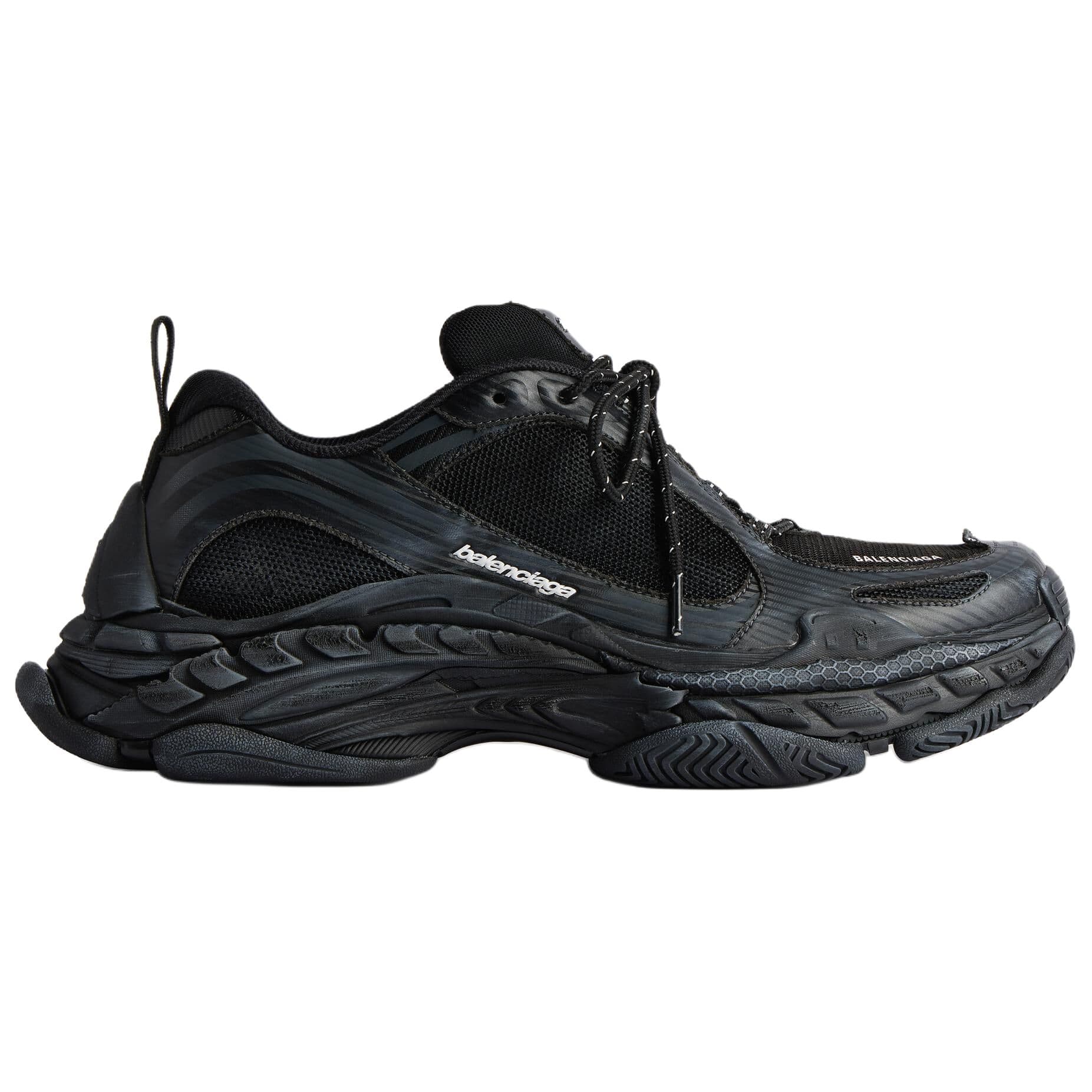 Кроссовки Balenciaga Triple S.2 Low Топ Массивные кроссовки Мужской Черный и Темно-Серый - изображение 2