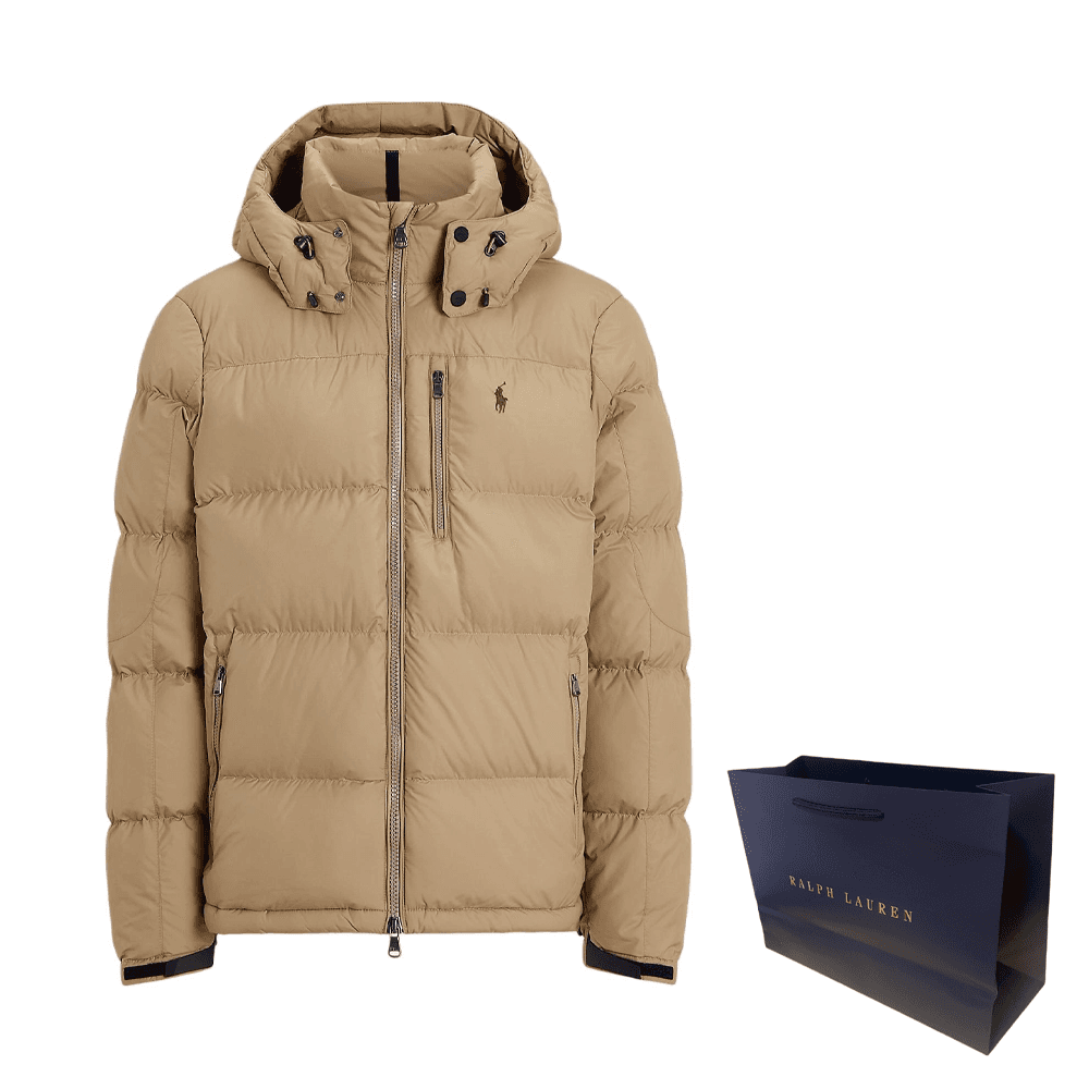 Зимняя куртка Polo Ralph Lauren Мужской пуховик Desert хаки - изображение 2