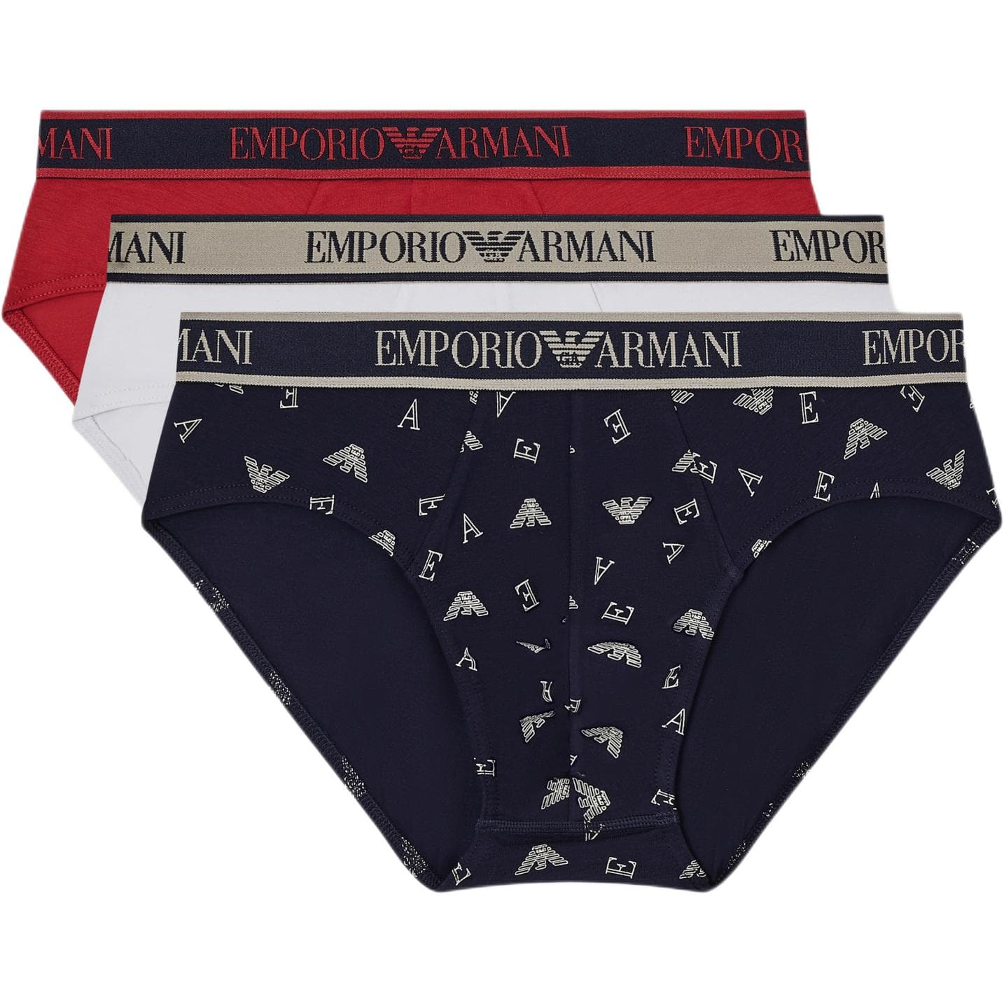 Трусы EMPORIO ARMANI EA7 SS26 Трусы-бикини Мужской 3 шт - изображение 1
