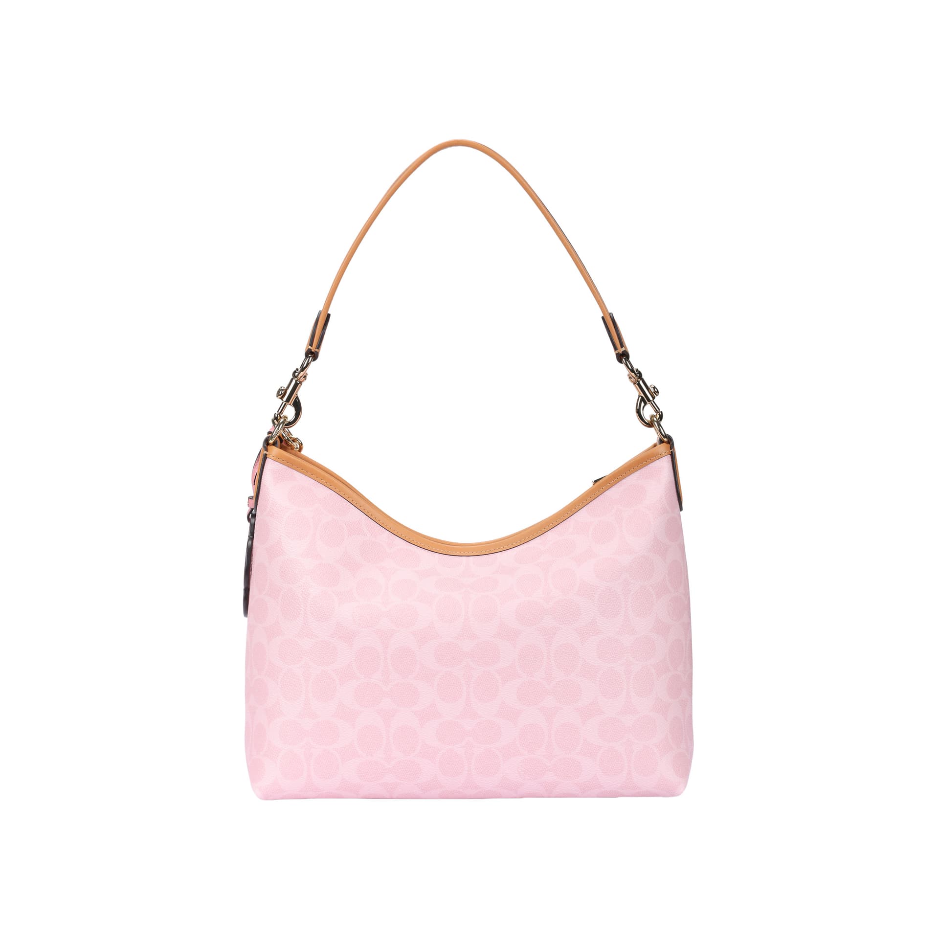 Мини-сумка COACH Laurel Искусственная кожа Хобо Сумка Сумка через плечо Сумка на плечо Большая Женская Вишневый цветок Розовый - изображение 3