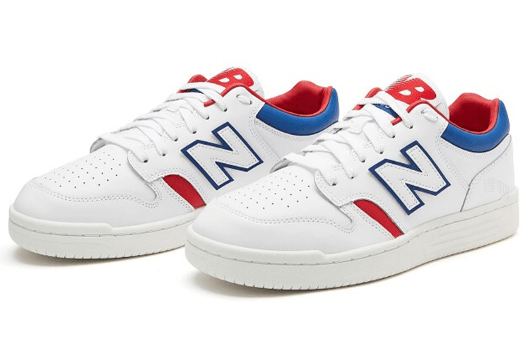 Кроссовки New Balance 480 Low White Red Blue - изображение 2