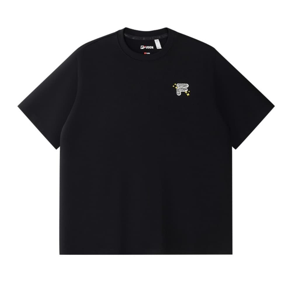 Футболка FILA FUSION FOB T Рубашка Унисекс Черная - изображение 1