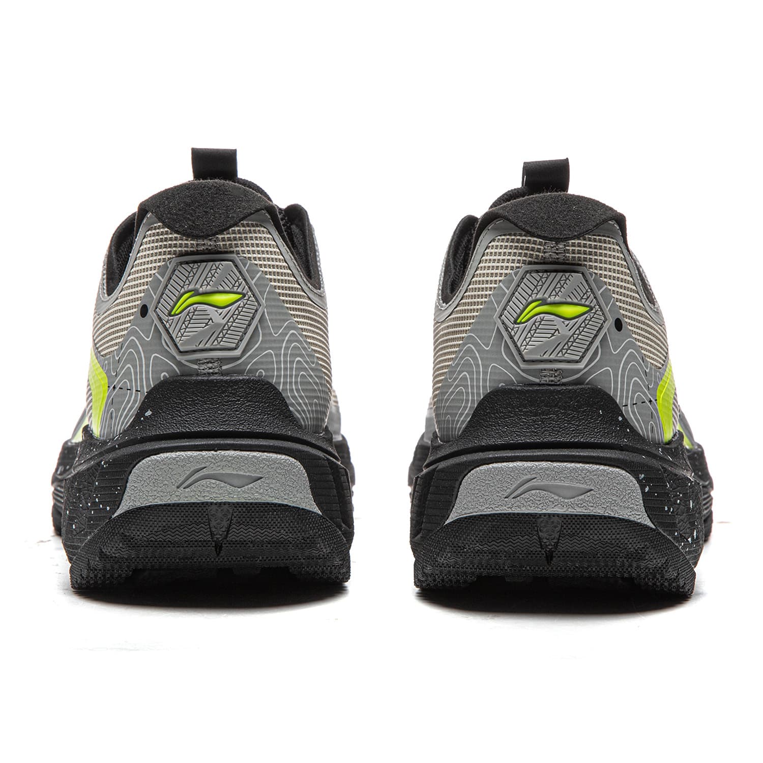 Кроссовки для бега Li NING Zhuye V2 Амортизация Oтскок Low Top Trail Беговые кроссовки Мужской Серый - изображение 5