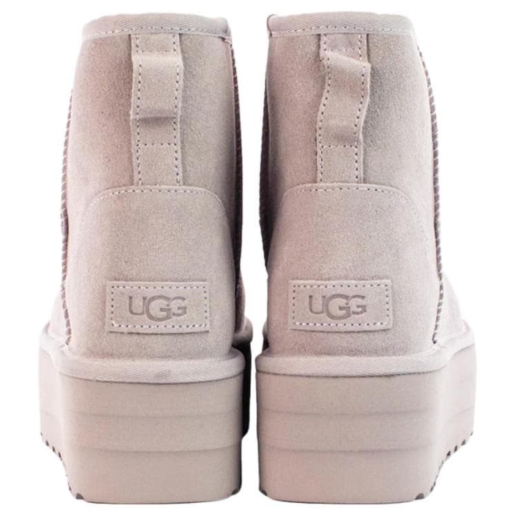 Ботинки зимние UGG CLASSIC MINI с флисовой подкладкой модный удобный короткий снегокат женский освежающий вариант дымчатый - изображение 5