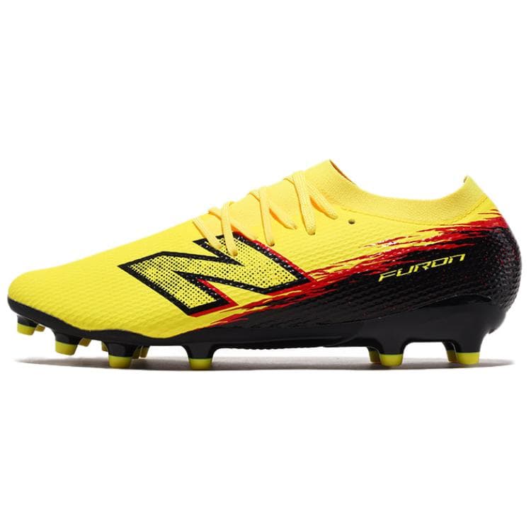 Кроссовки для футбола New Balance Furon V8 MG Multi Ground Синтетическая кожа Поддержка Покрытие Футбольные бутсы Мужские Желтые - изображение 1