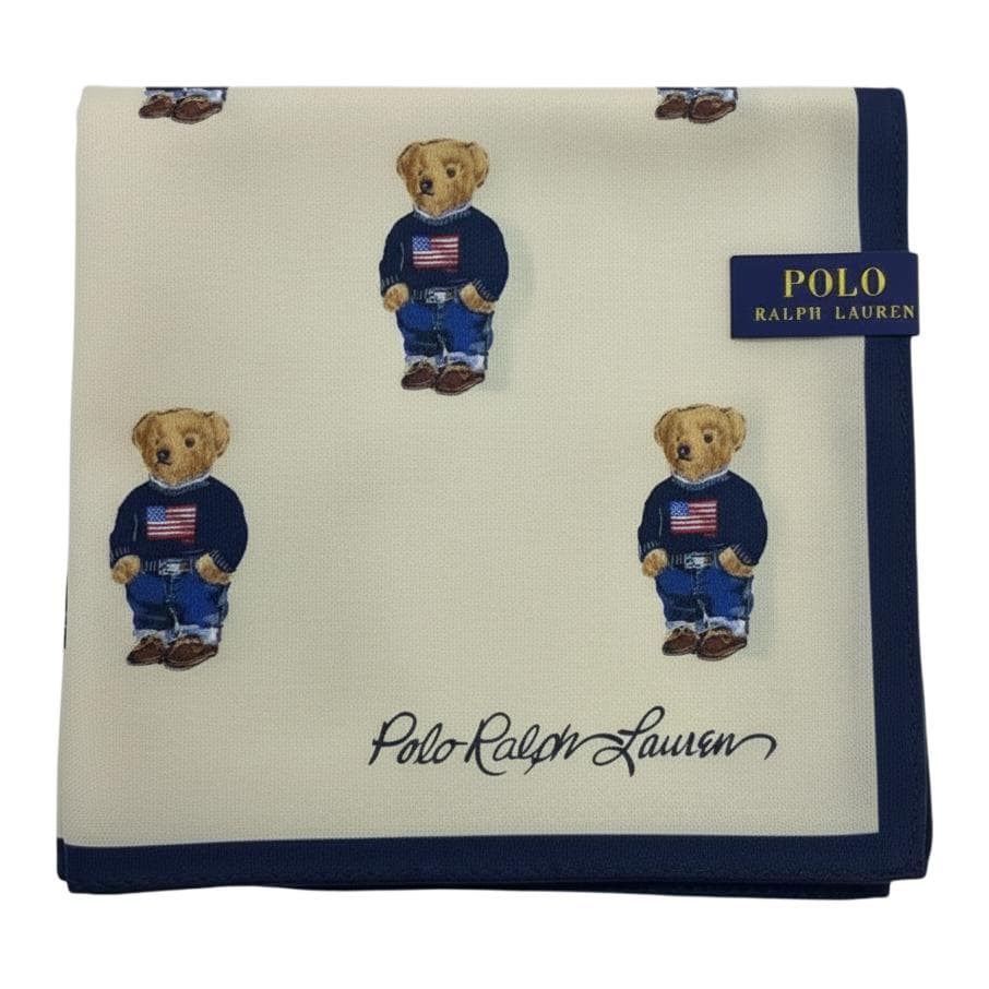 Платок Шарфы из шелка Polo Ralph Lauren унисекс бежевого цвета - изображение 1