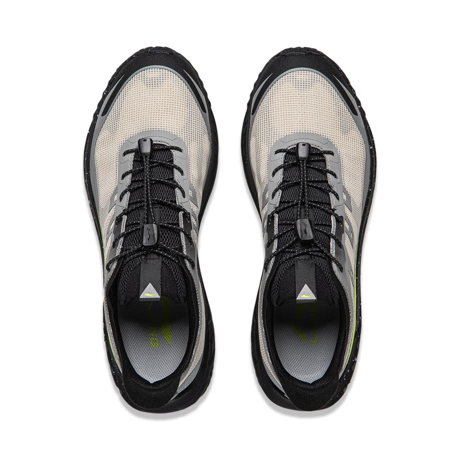Кроссовки для бега Li NING Zhuye V2 Амортизация Oтскок Low Top Trail Беговые кроссовки Мужской Серый - изображение 3