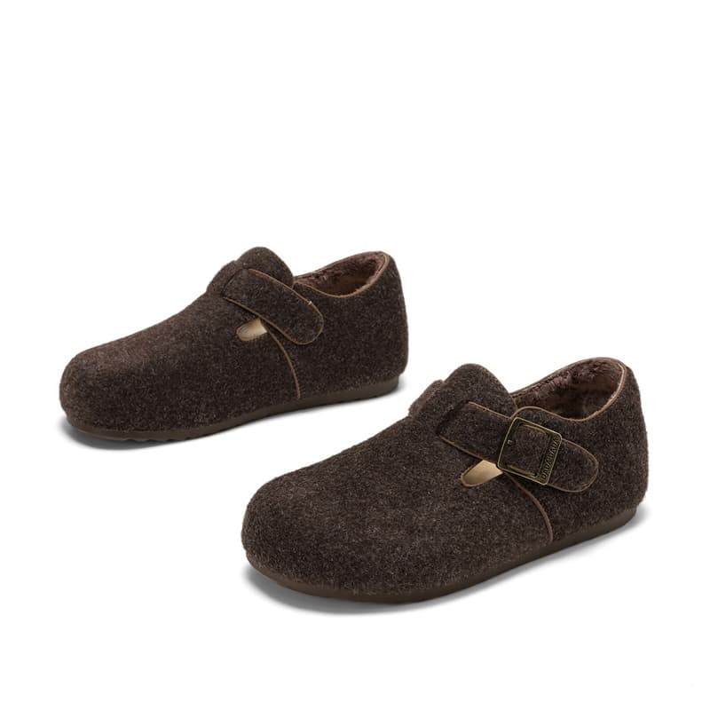 Сандалии DAPHNE Винтаж Флисовая Подкладка Слайд-он Термальная Обувь Лоферы Birkenstock Женская - изображение 2