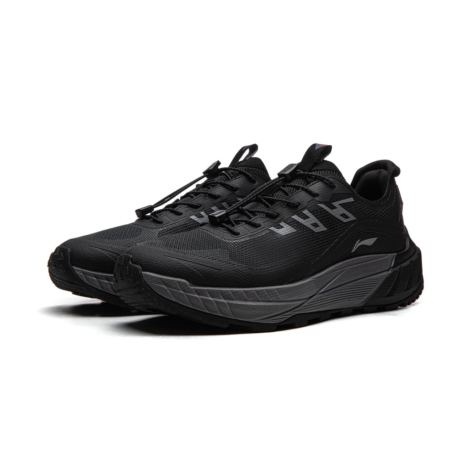 Кроссовки для бега Li NING Zhuye V2 Амортизация Oтскок Low Top Trail Беговые кроссовки Мужской Черный - изображение 3