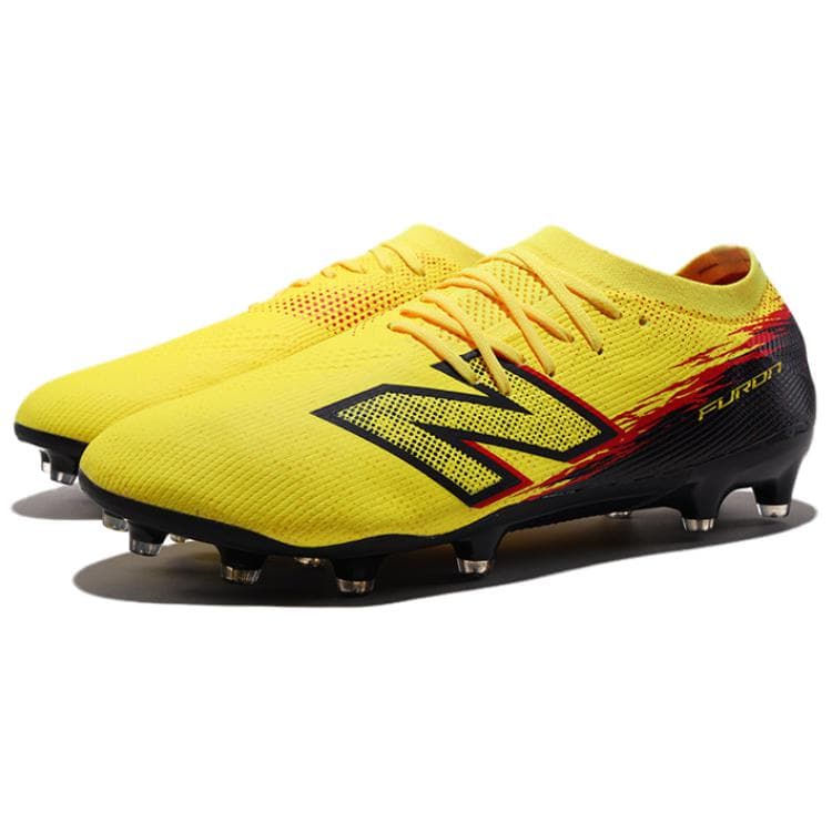 Кроссовки для футбола New Balance Furon V8 MG Multi Ground Ткань Амортизация Футбольные бутсы Мужские Желтые - изображение 4