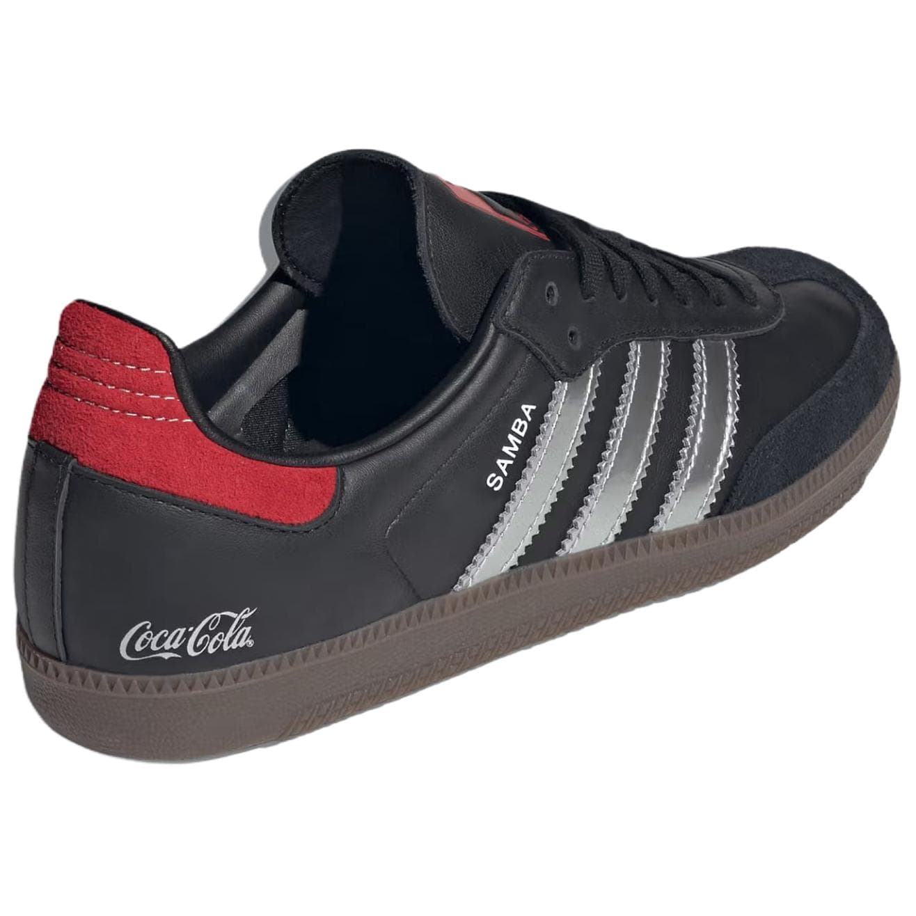 Кроссовки Adidas Originals x Coca Cola Samba Кеды немецкой армии (GAT) Унисекс Черный Красный - изображение 5