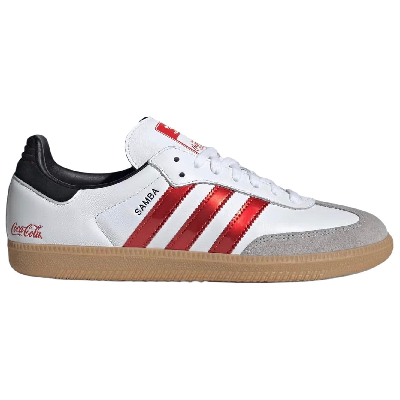 Кроссовки Adidas Originals x coca cola Samba Кеды немецкой армии (GAT) Унисекс Белый Красный - изображение 2