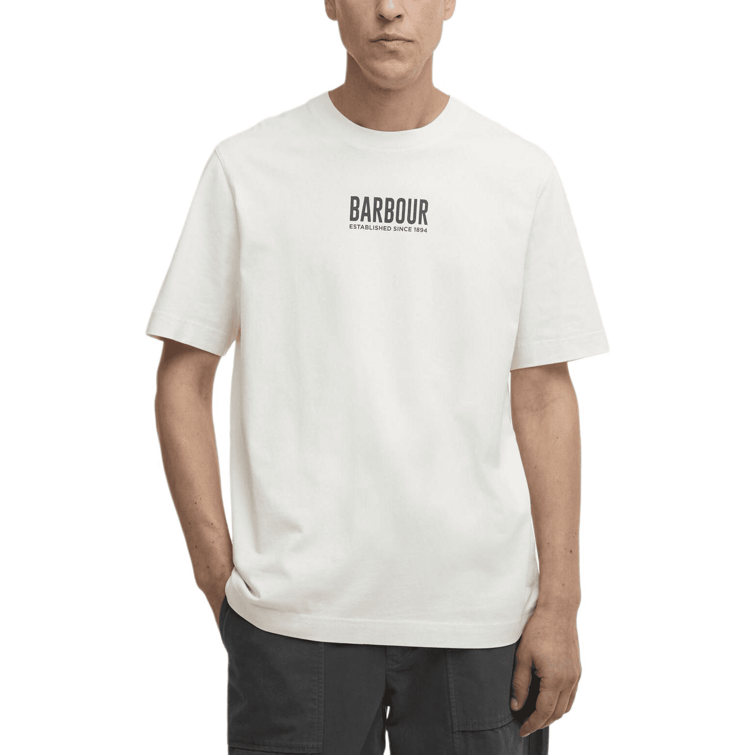 Футболка Barbour Ecru Мужская T-рубашка - изображение 1