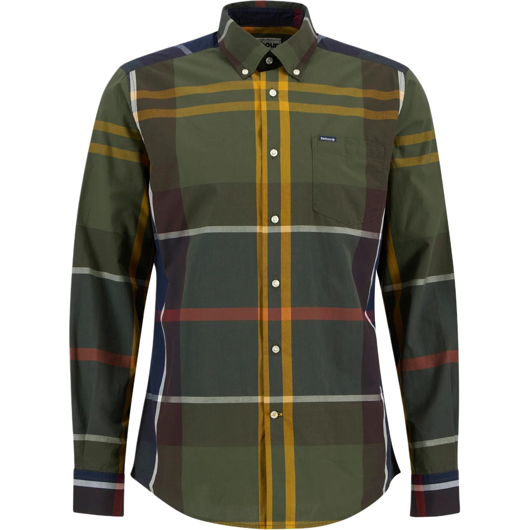 Рубашка BARBOUR Зеленые Мужские Рубашки - изображение 1