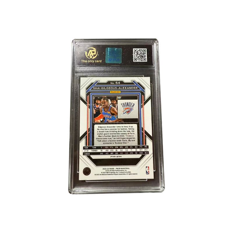 PANINI Александр 22 23 PANINI PRIZM THUNDER Красный Рефракция 299 Edition Игрок Карточки Сертифицированные карточки 1 шт - изображение 4