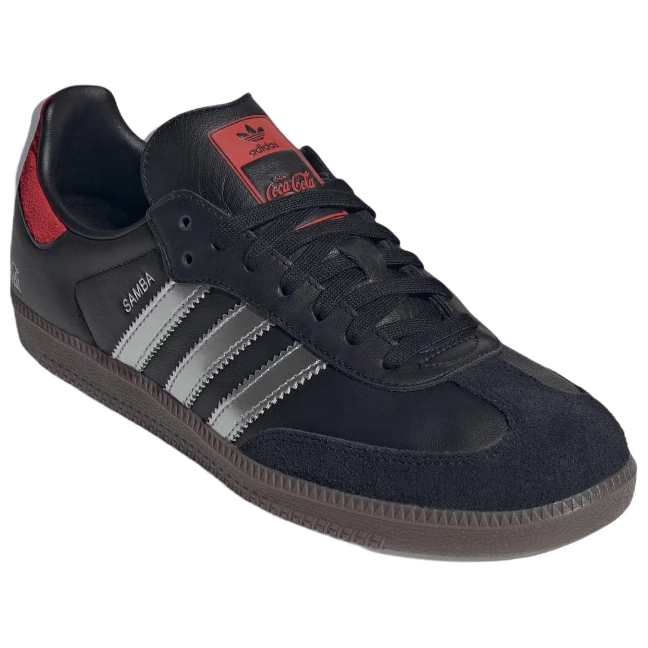 Кроссовки Adidas Originals x Coca Cola Samba Кеды немецкой армии (GAT) Унисекс Черный Красный - изображение 3