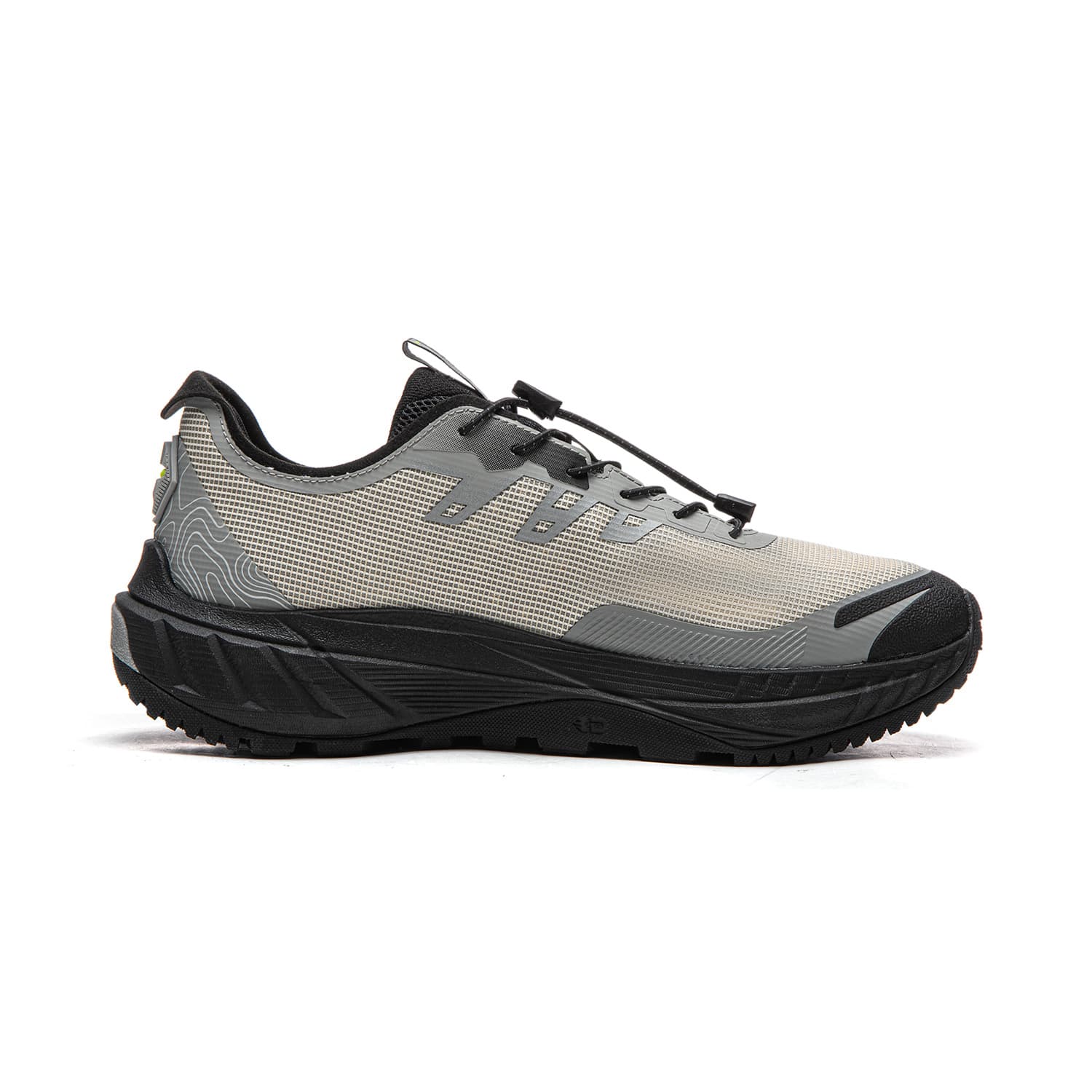 Кроссовки для бега Li NING Zhuye V2 Амортизация Oтскок Low Top Trail Беговые кроссовки Мужской Серый - изображение 2