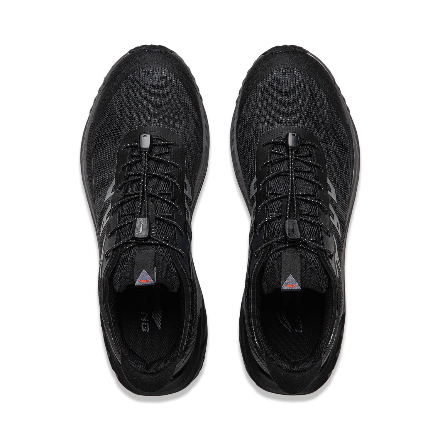 Кроссовки для бега Li NING Zhuye V2 Амортизация Oтскок Low Top Trail Беговые кроссовки Мужской Черный - изображение 4