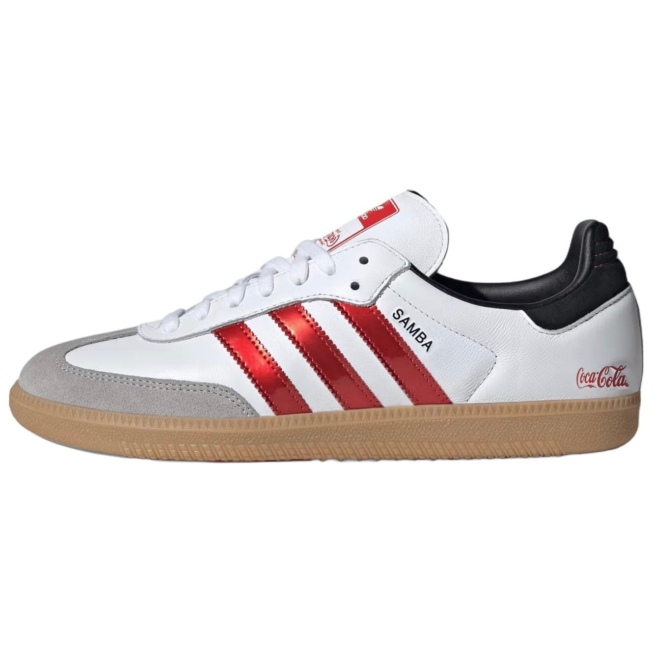 Кроссовки Adidas Originals x coca cola Samba Кеды немецкой армии (GAT) Унисекс Белый Красный - изображение 1