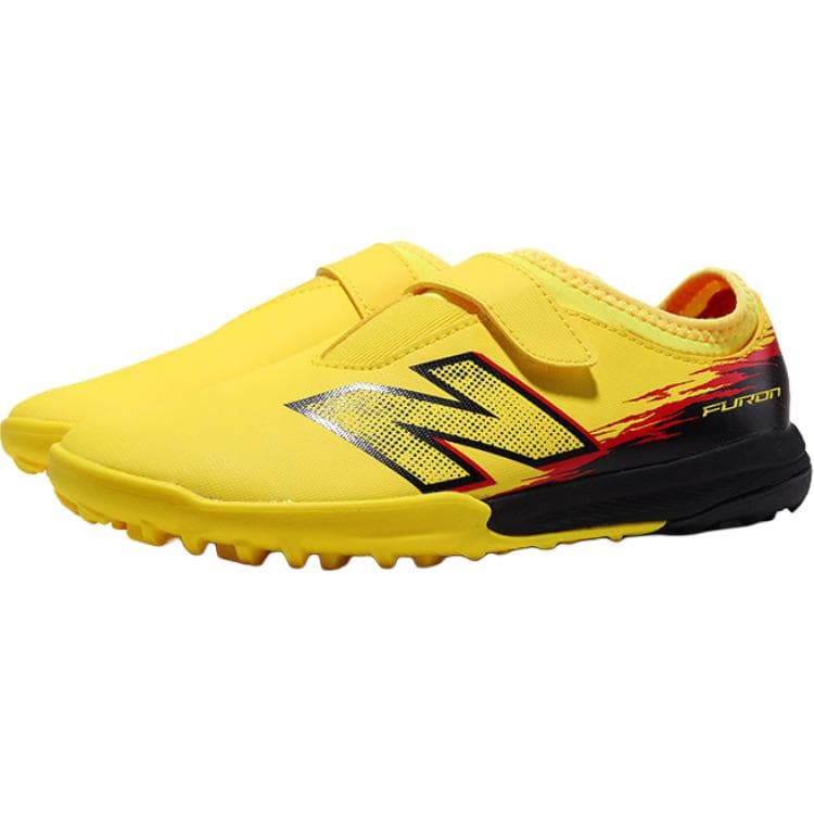 Бутсы New Balance Furon V8 Синтетическая кожа Поддержка Низкий верх Детская футбольная обувь Желтая Детская - изображение 3