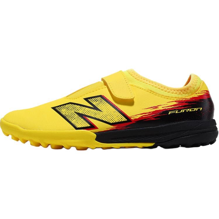 Бутсы New Balance Furon V8 Синтетическая кожа Поддержка Низкий верх Детская футбольная обувь Желтая Детская - изображение 1