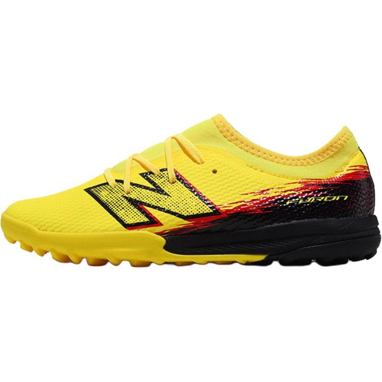 Бутсы New Balance Furon V8 Синтетическая кожа Поддержка Низкие кеды для футбола Желтые Детские - изображение 1