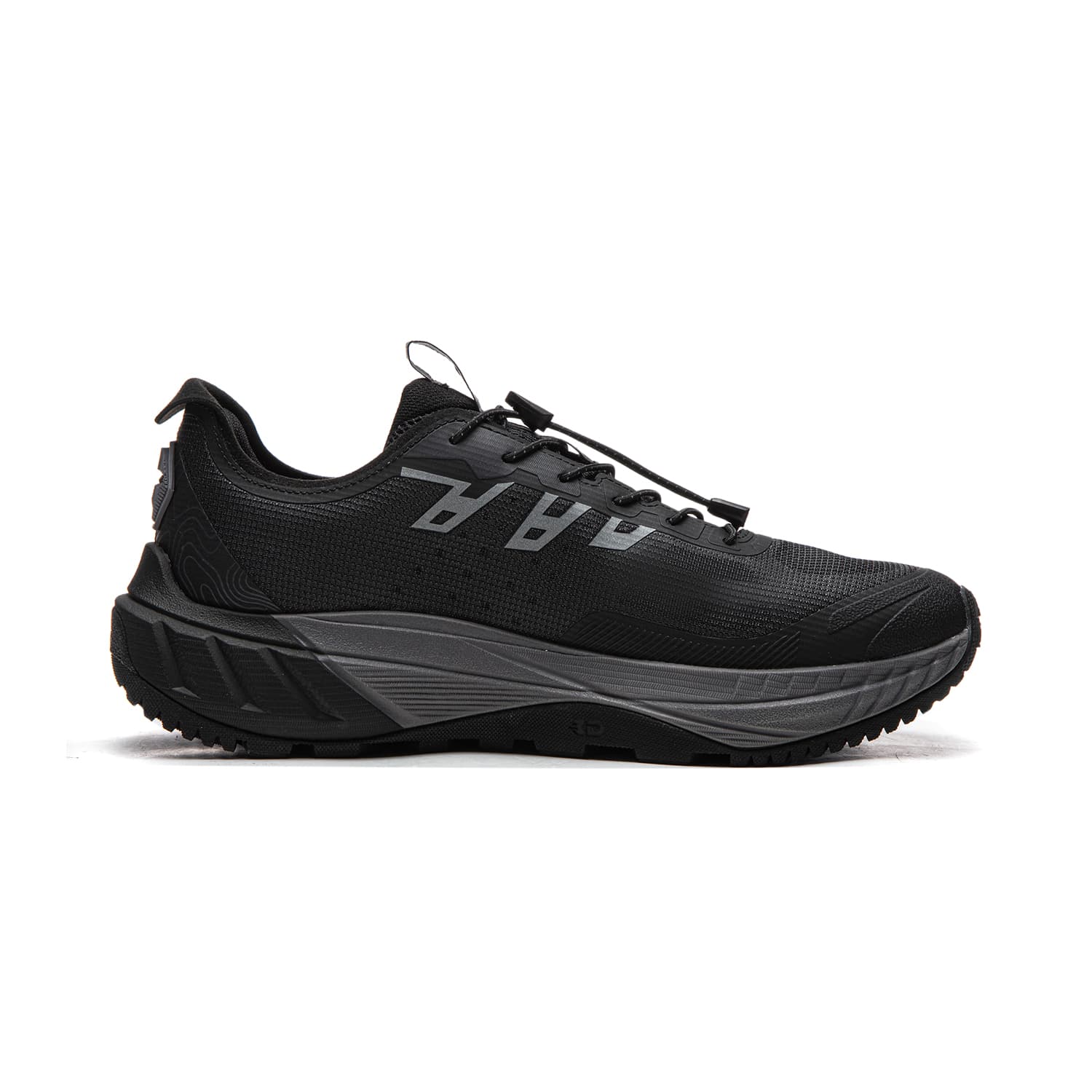 Кроссовки для бега Li NING Zhuye V2 Амортизация Oтскок Low Top Trail Беговые кроссовки Мужской Черный - изображение 2