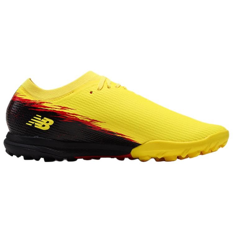 Кроссовки для футбола New Balance Furon V8 TF Шипы Покрытие Поддержка Футбольные бутсы Мужские Желто-черные - изображение 2