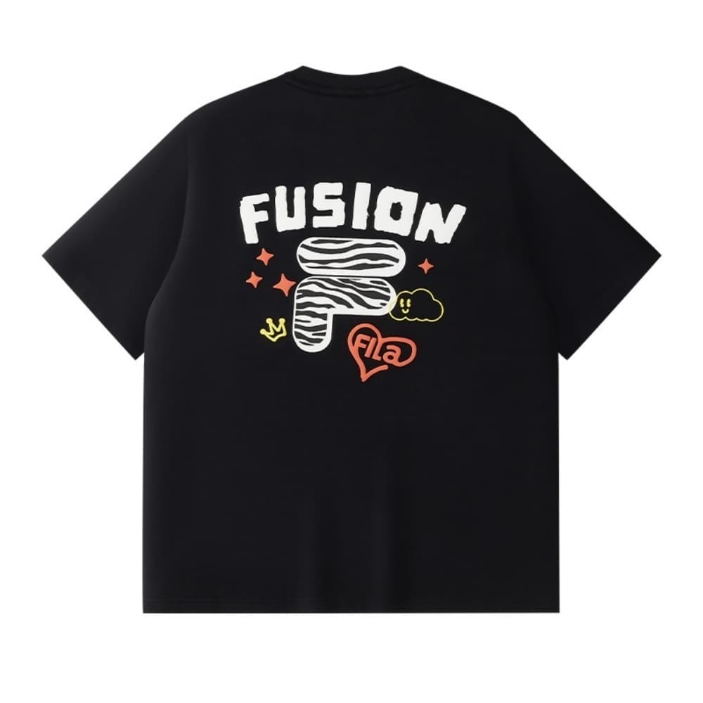 Футболка FILA FUSION FOB T Рубашка Унисекс Черная - изображение 2