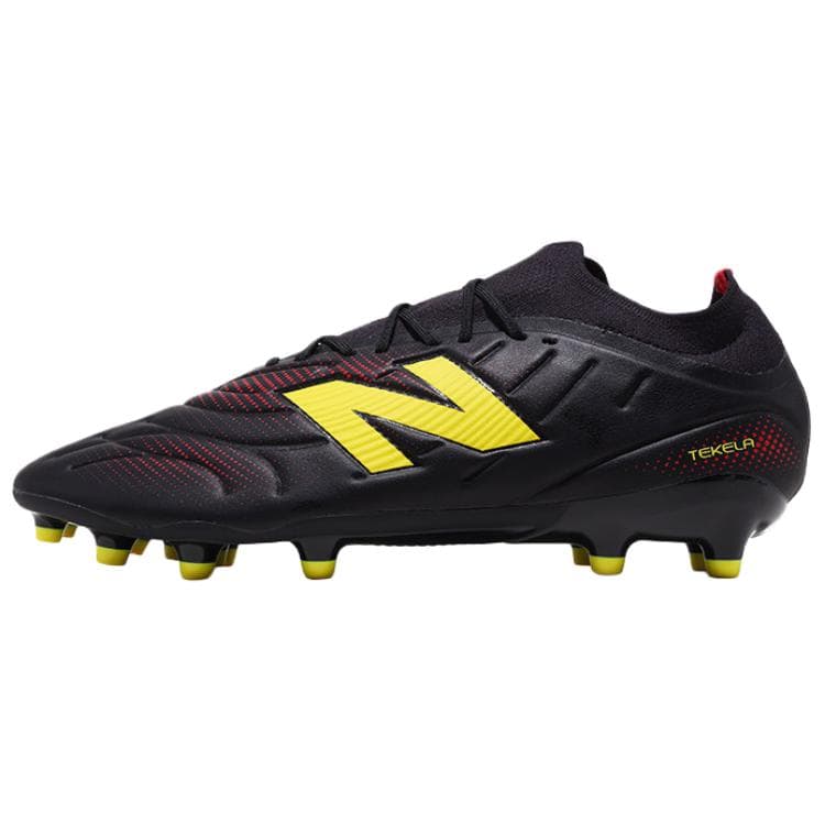 Кроссовки для футбола New Balance Tekela V5 MG Multi Ground Поддержка Покрытие Футбольные бутсы Мужские Черные Желтые - изображение 1