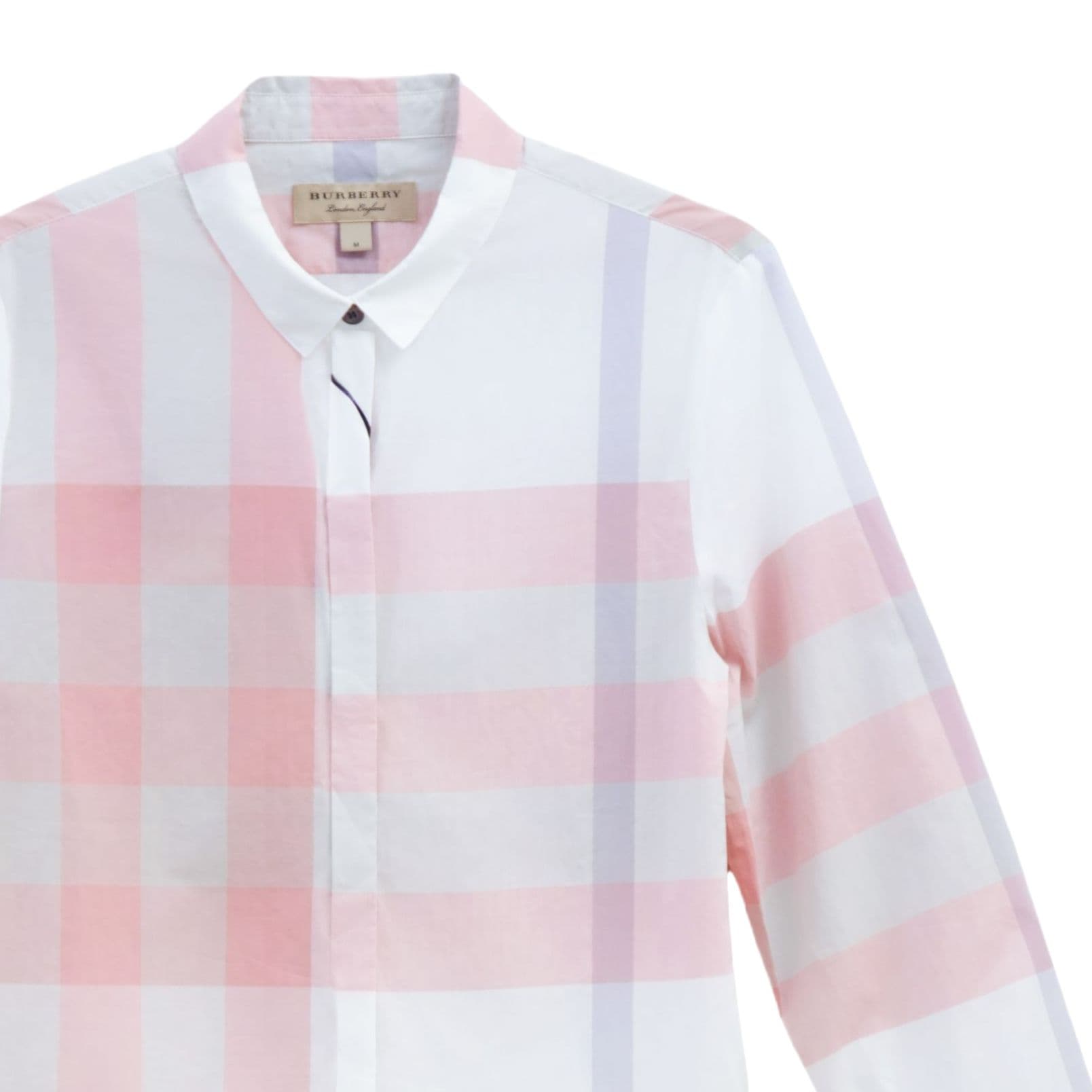 Блузка Burberry Розовые Женские Рубашки - изображение 3