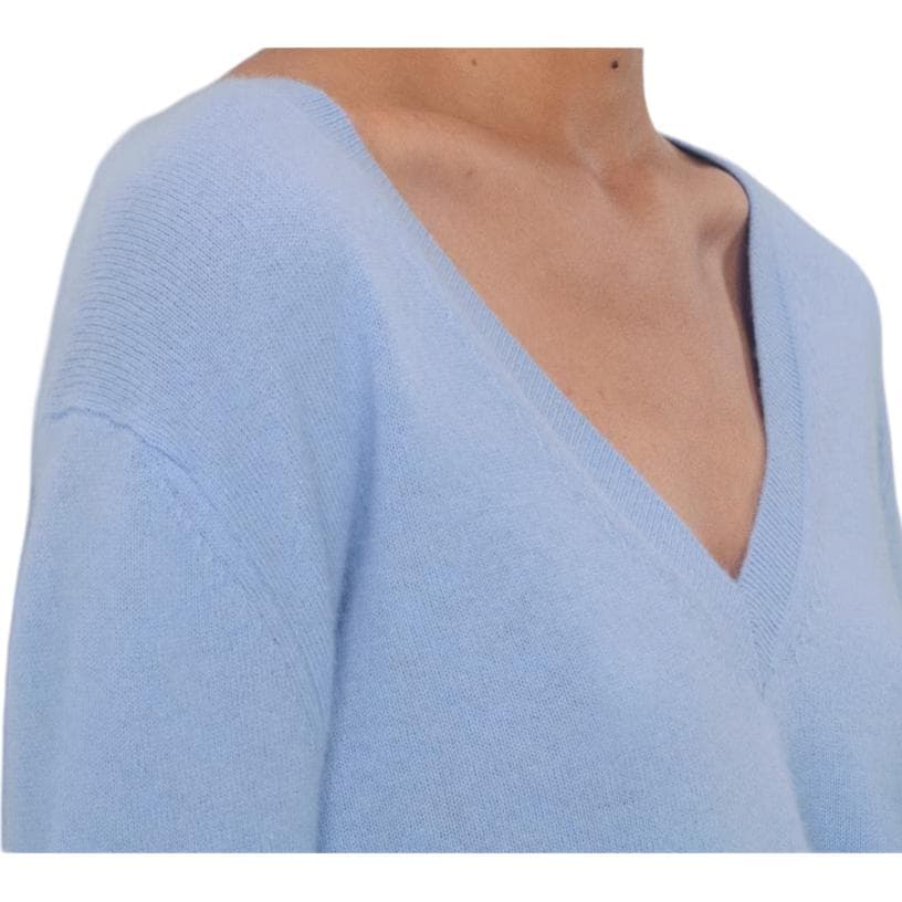 Aritzia FW25 Bare Плюшевый круглый узор V-образный вырез свитер плюшевый круглый узор свитер женский - изображение 2