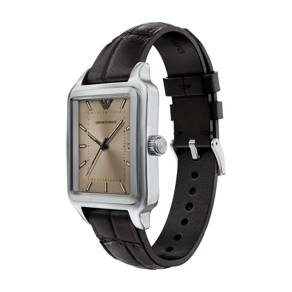 Механические часы Emporio Armani Обхват запястья Часы Кварцевый механизм Коричневый Циферблат часов Men's watches - изображение 4