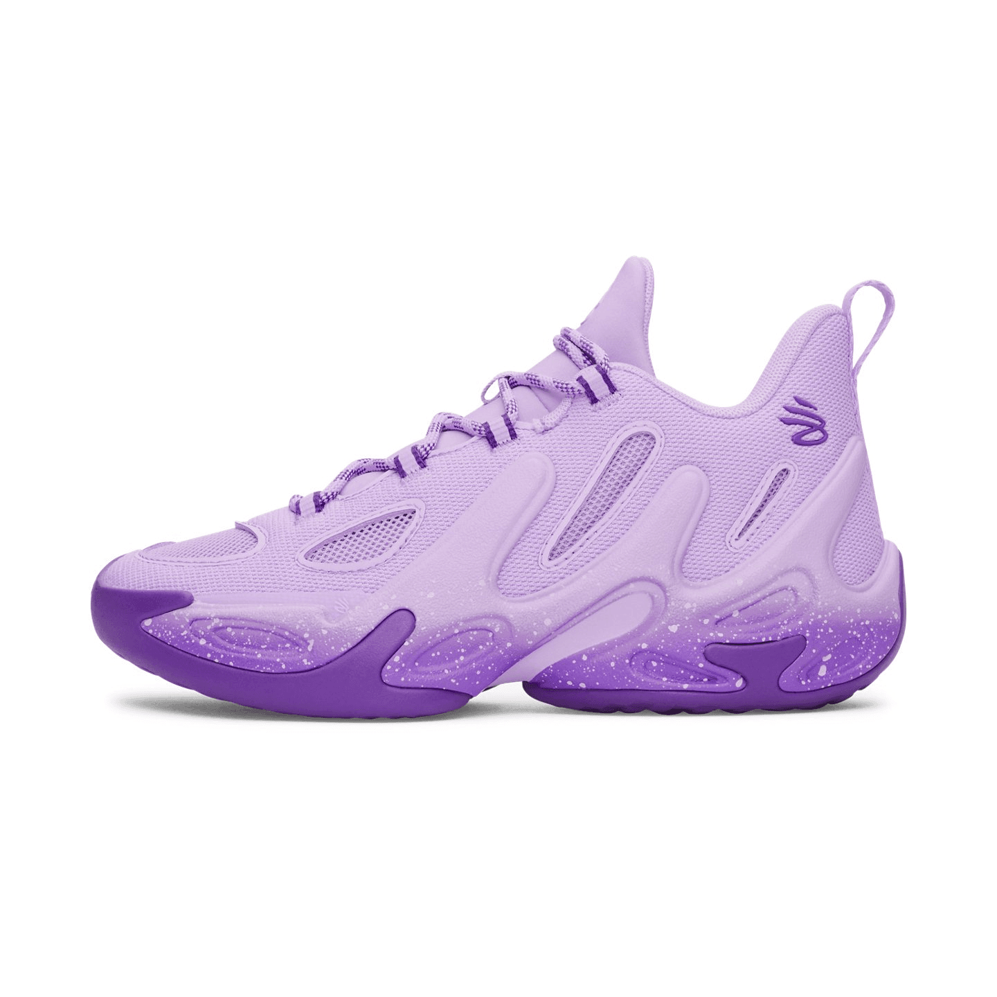 Кроссовки для баскетбола Under Armour Curry 13 противоскользящие MID детские баскетбольные кроссовки Absolute PEAK фиолетовые - изображение 1