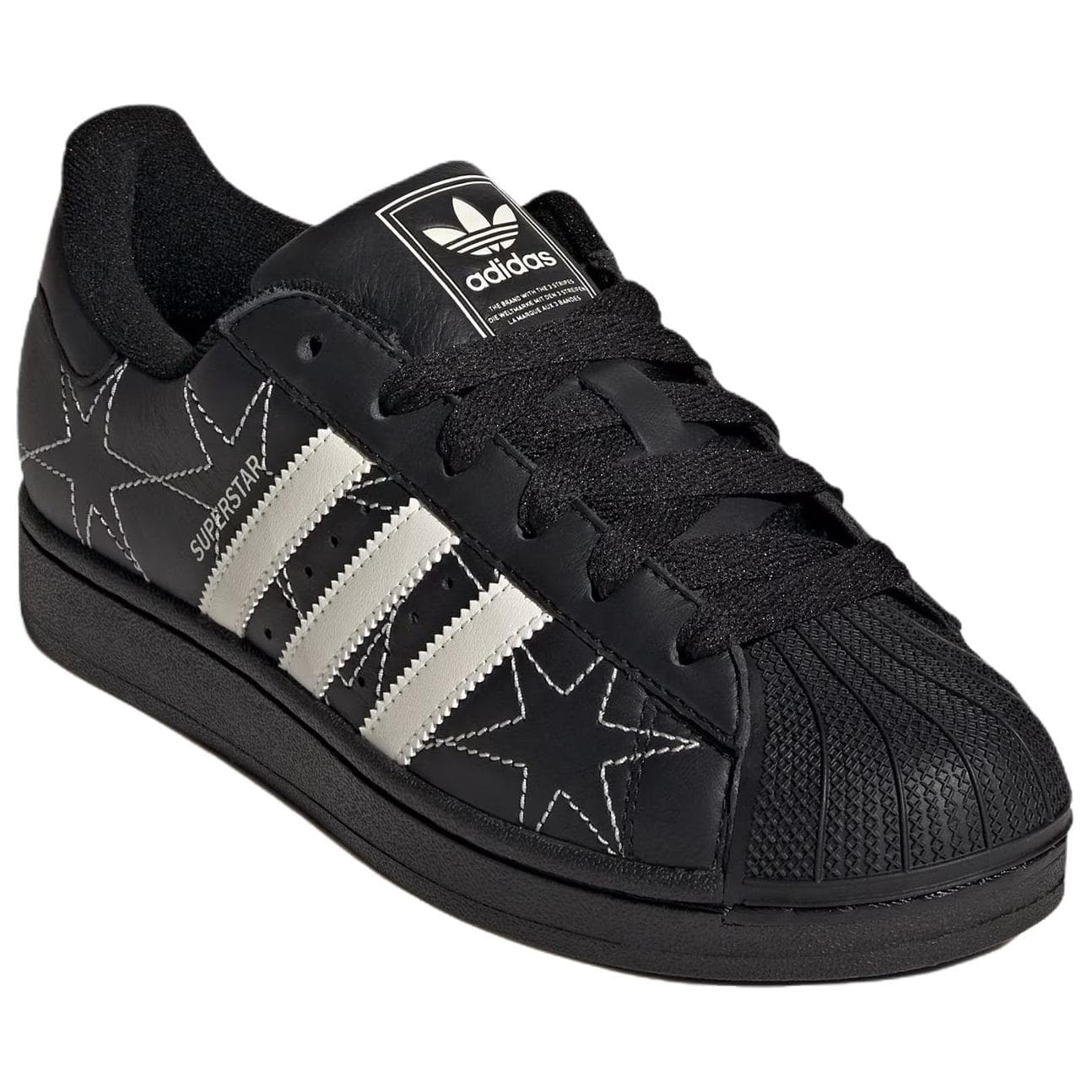Кроссовки Adidas Originals Superstar 2 Скейтборд Кроссовки Женские Черный Белый - изображение 3