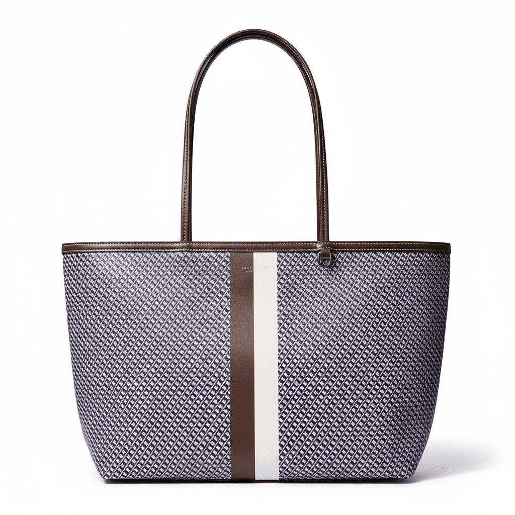 Мини-сумка TORY BURCH Ткань Сумка-тоут Сумка через плечо Женская Синяя - изображение 1