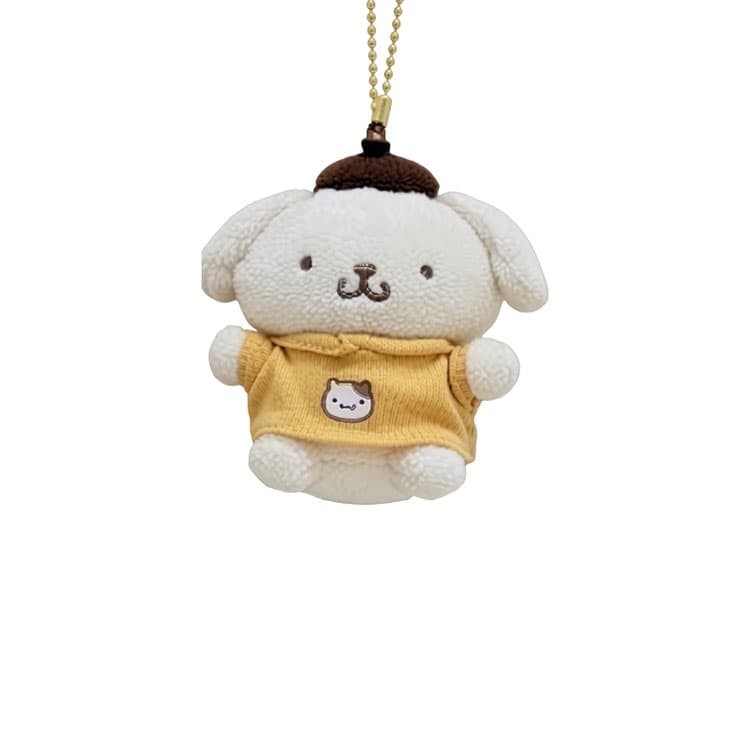 Sanrio x Pompompurin x Kuromi x Cinnamoroll Плюшевые брелки с капюшоном 8 см - изображение 1