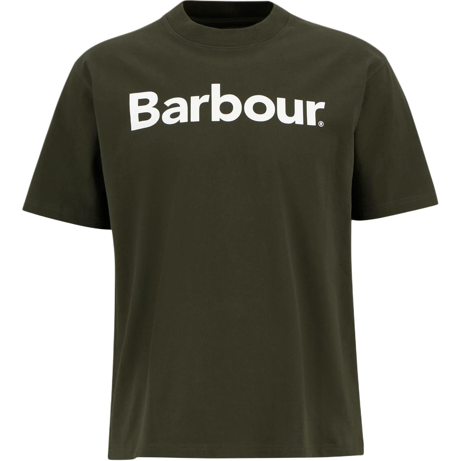 Футболка BARBOUR Зеленые Мужские Футболки - изображение 1