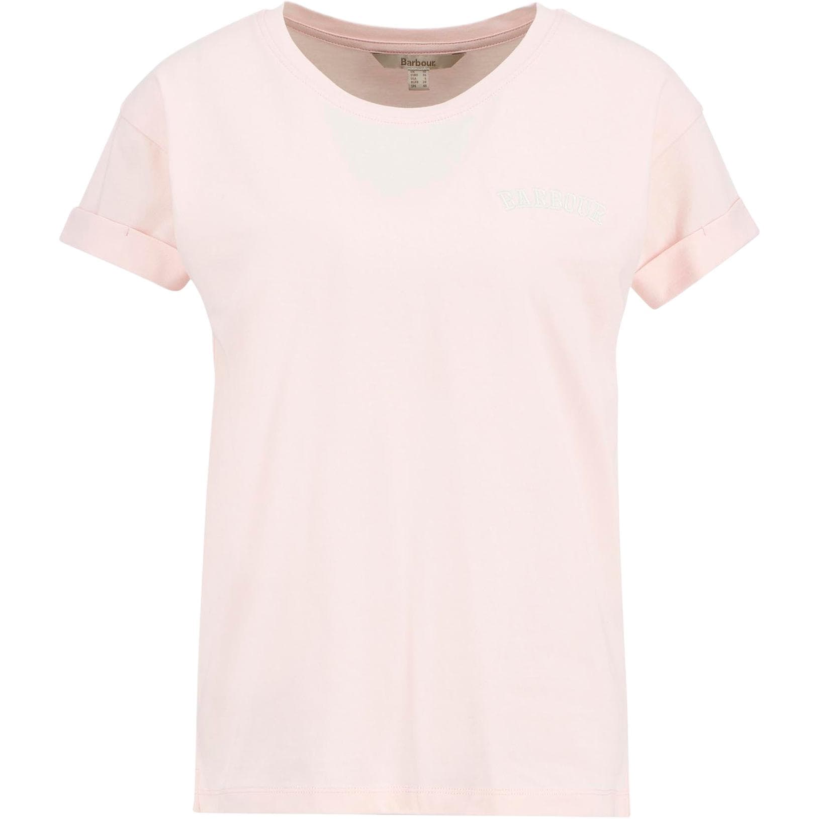 Футболка BARBOUR Розовые Женские T-рубашки - изображение 1